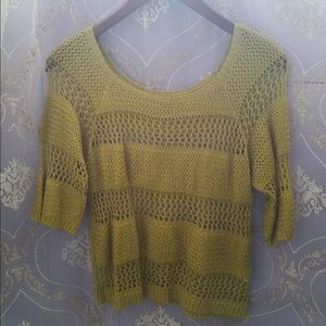 Open Weaved Knit Sweater